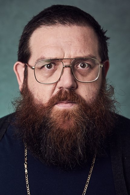A headshot of Nick Frost.